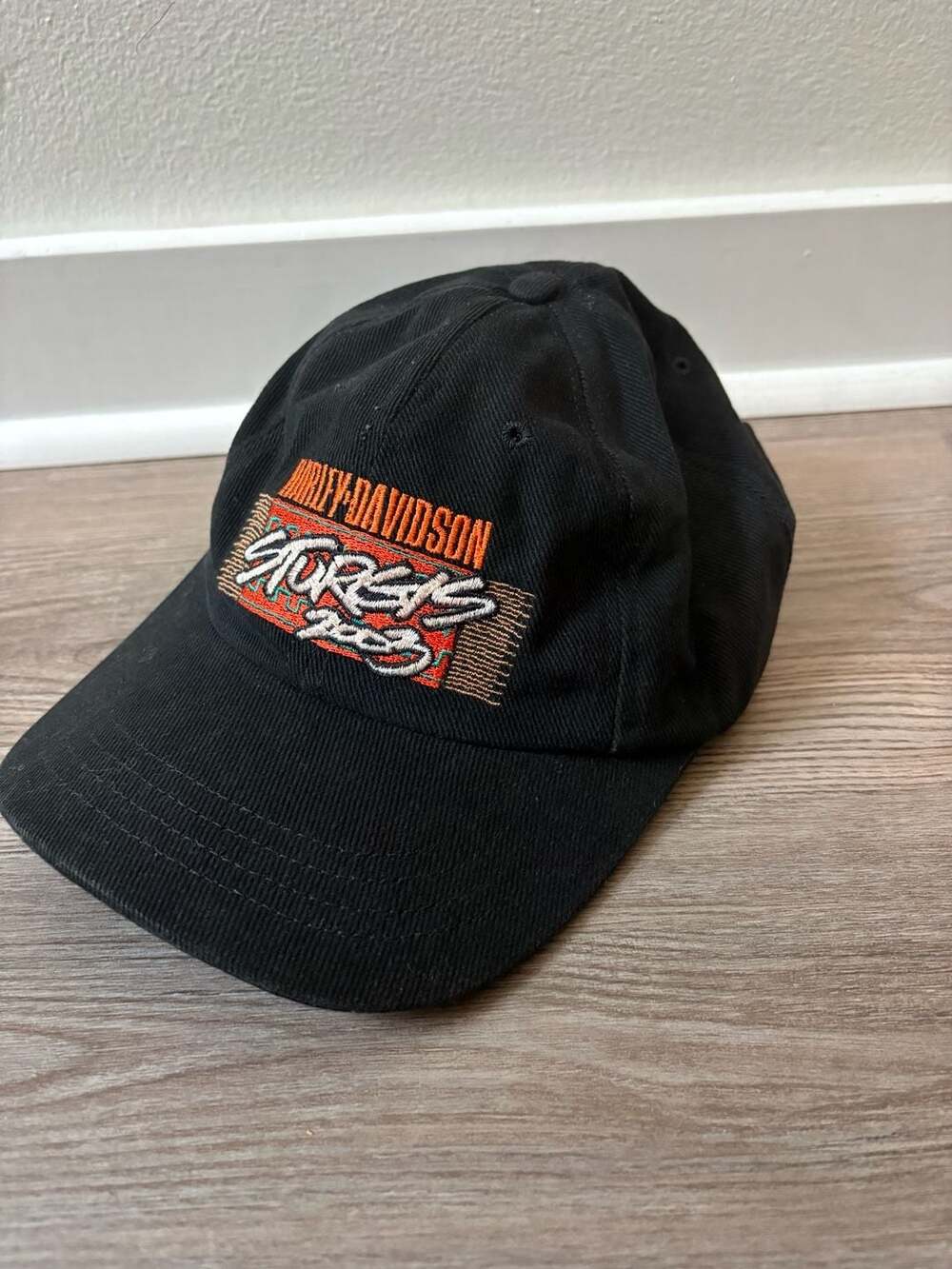 Harley Davidson Sturgis 2003 Black Baseball Cap Hat